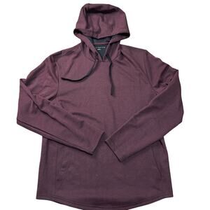 TRAVIS MATHEW Men's Upgraded Tech Hoodie Size S In Heather Mauve Wine